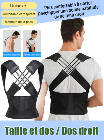 Ceinture correctrice anti-bossu indispensable pour les soins du corps - Technologie Allemande de Précision - Support Lombaire Ergonomique et Invisible 🇩🇪 🛡️