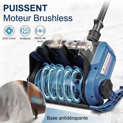 [Certifié CE] Pelle à Neige Électrique Ultra-Légère | Tout Déneiger en3 min | Sans se Baisser (Zéro Mal de Dos) | 12h d'Autonomie | Silencieux ❄️🔋