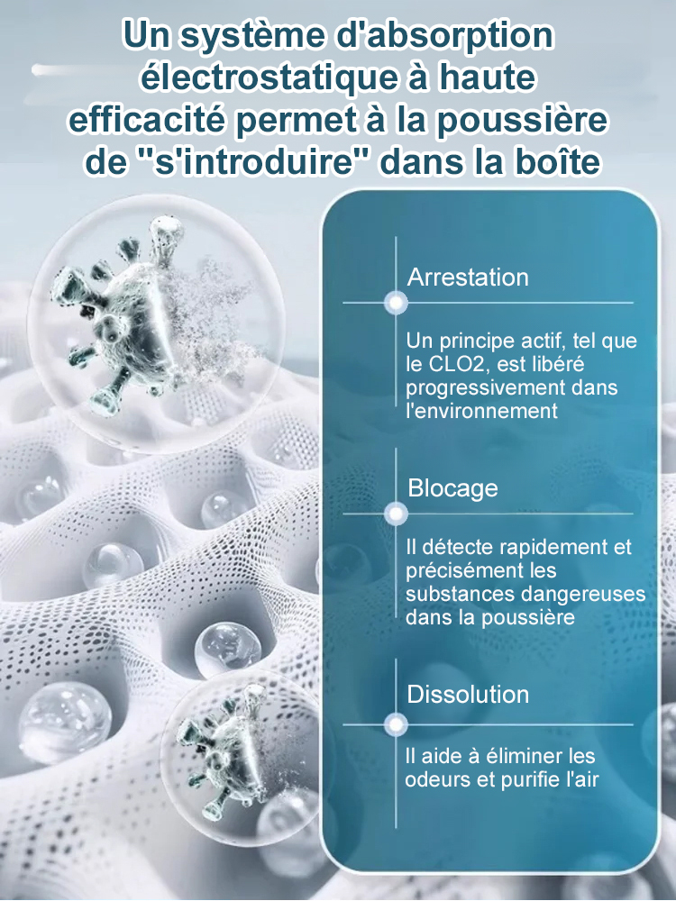 【MaisonSans Poussière 365J】Boîtier Anti-Poussière Breveté US | Élimine 99,9% Pollens, Poils et Poussière | Stop Allergies | Certifié TÜV 🏠🍃
