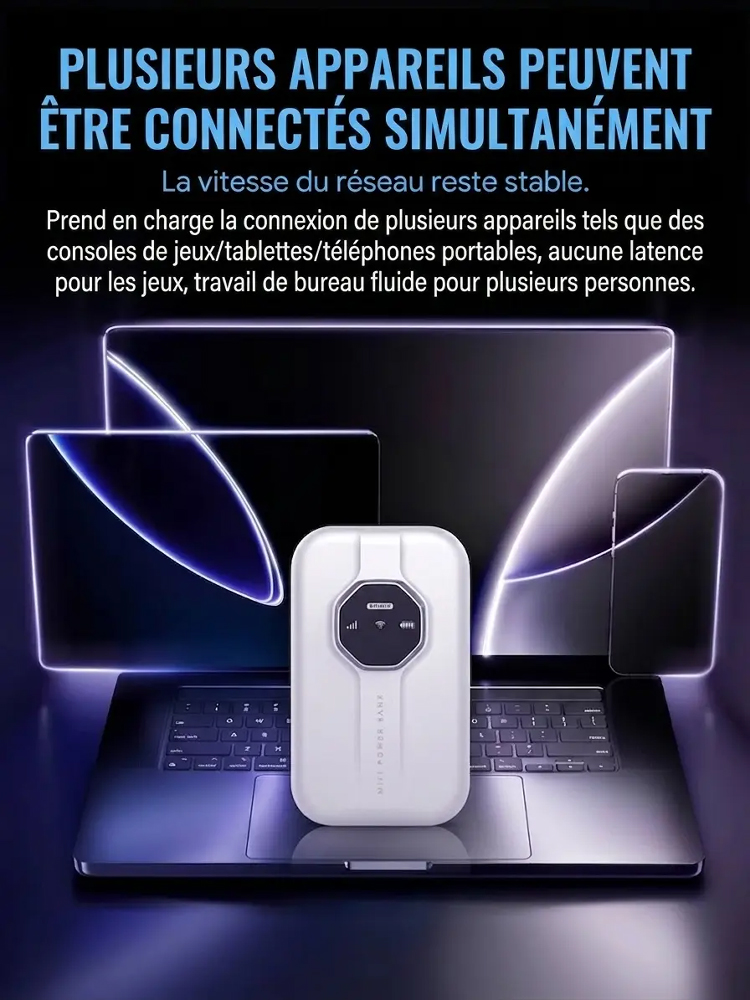 Routeur WiFi 5G Satellite Portable | Internet Gratuit à Vie | Sans Abonnement ni Carte SIM 🌐✈️