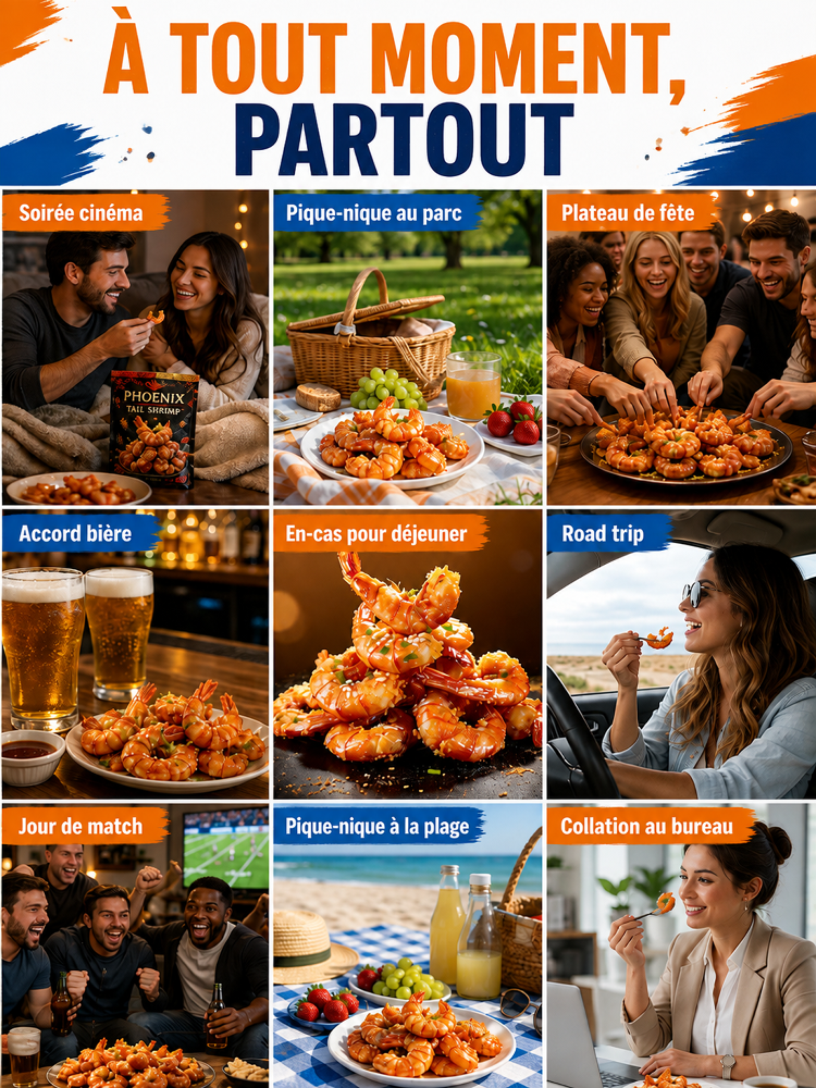 【Offre 1 Acheté = 1 Offert】🦐 Crevettes Croustillantes , Giga Snack Apéritif 🍤 Cuisson Basse Température | Riche en Protéines 🌟 Choix de 96% des Clients