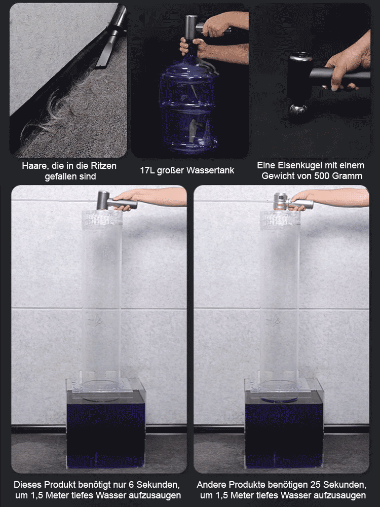 【Kostenlose Testversion】4-in-1 vollautomatischer Staubsauger