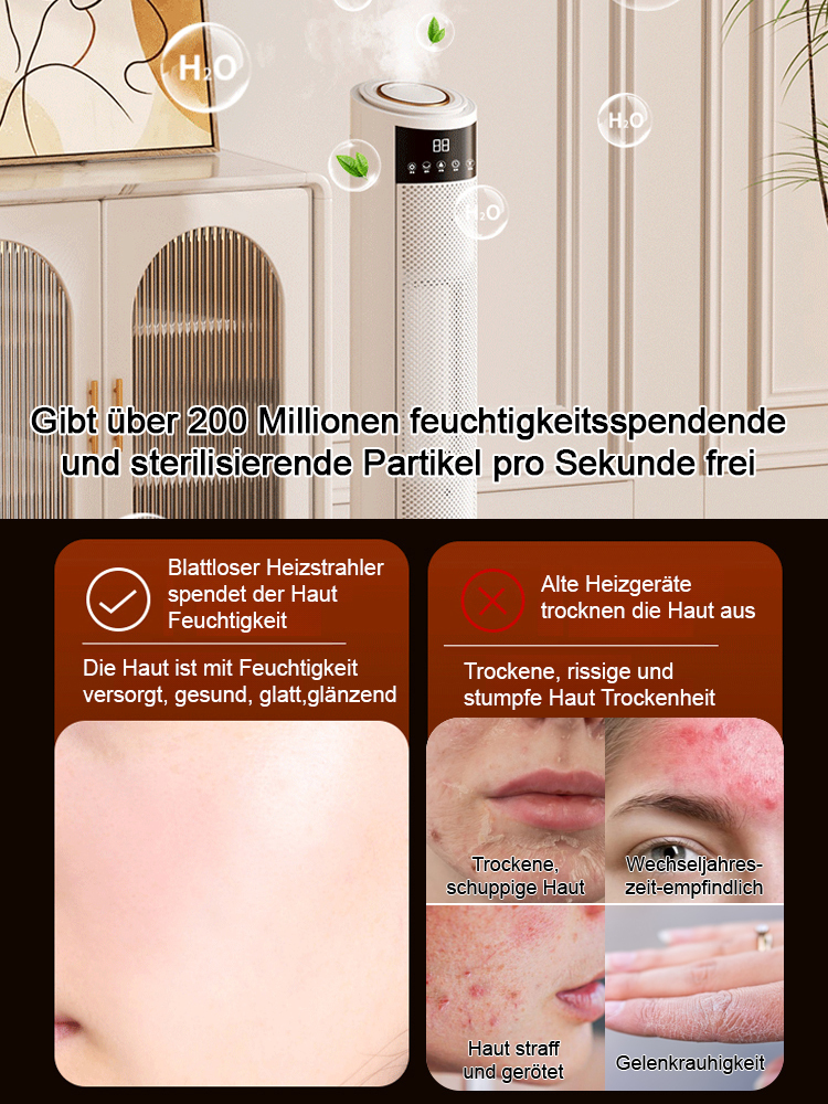 【Nur 1 kWh in sieben Tagen⚡】Intelligenter Heizkörper mit Heiz- und Befeuchtungsfunktion🔥14 Tage kostenlos testen