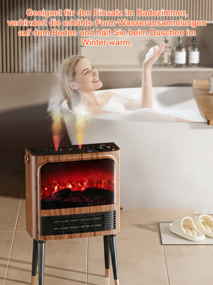 【 🔥wärmer als eine Klimaanlage und energieeffizienter als eine Fußbodenheizung】5D-Simulation Flammen Energiesparender Heizlüfter⚡Nur 1 kWh in sieben Tagen