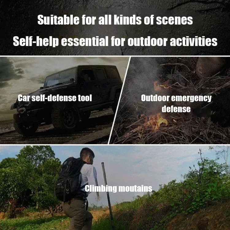 Telescopic deformation metal rod