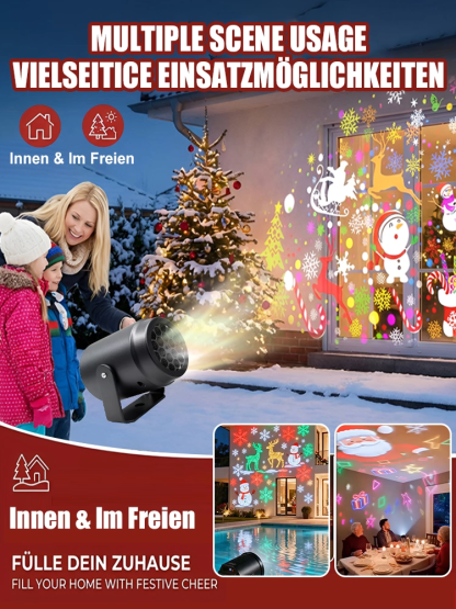 LED Energy-Saving Lamp Colorful Christmas Atmosphere Scene