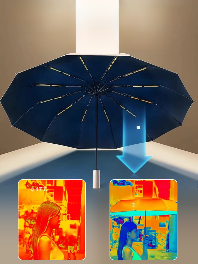 [Essential for Coastal Areas] 60-Bone Fully Automatic Storm-Proof Large Umbrella