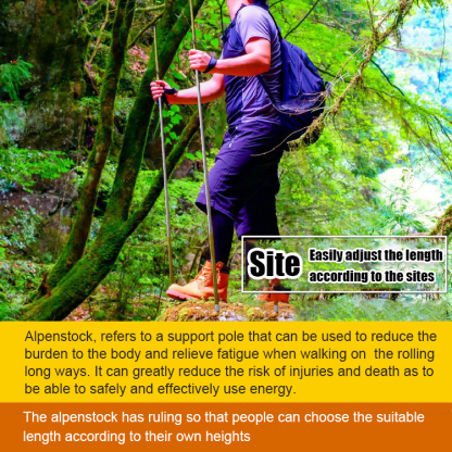 Telescopic deformation metal rod