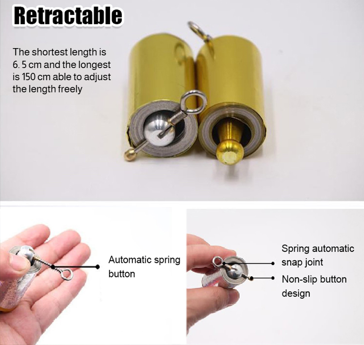 Telescopic deformation metal rod