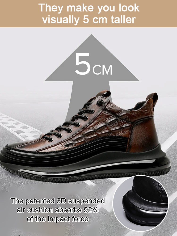 [Japanese Craftsmanship Heritage] Men’s Casual Shoes M ade of Imported Siamese Crocodile Skin