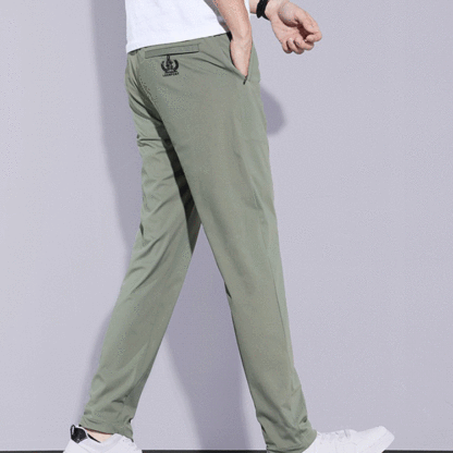Summer ultra-thin breathable ice silk pants