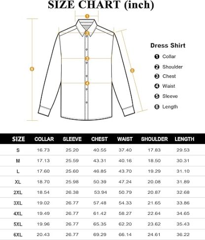 Elencoco Men's Super Stretchy Dress Shirt Quick-Drying Breathable Anti-Wrinkle Muscle Slim Long-Sleeved Business Sports Casual Black Top