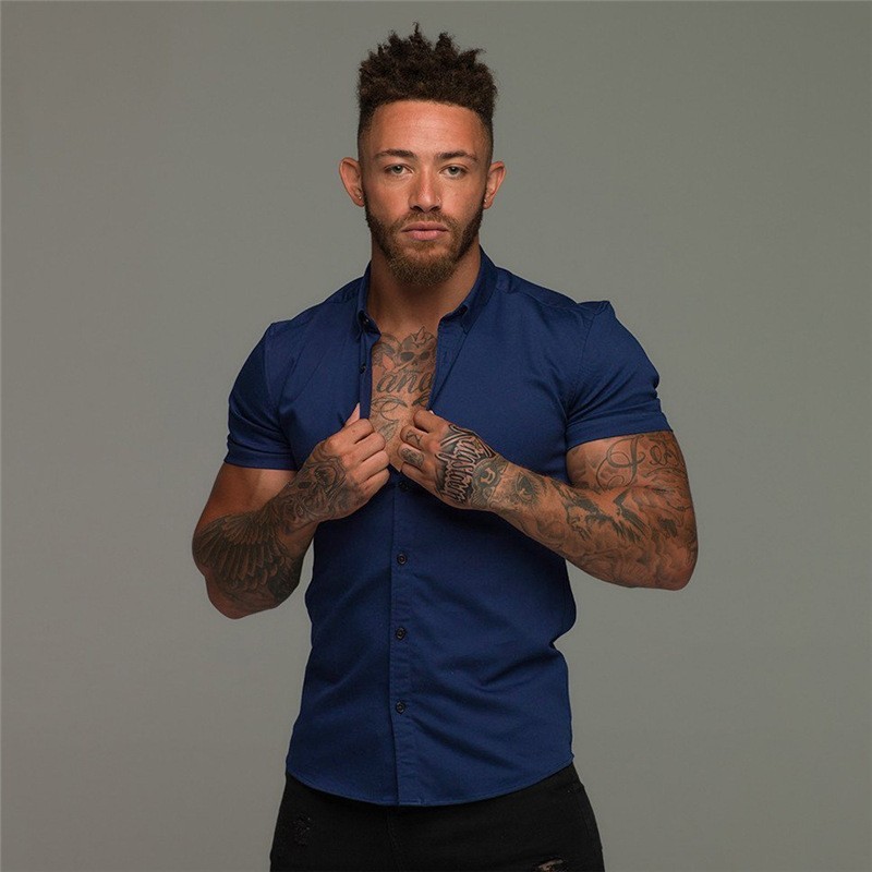 Elencoco Body-Sculpting Stretch Short-Sleeve Shirt Top Basic Outdoorfun,Father's Day Gift