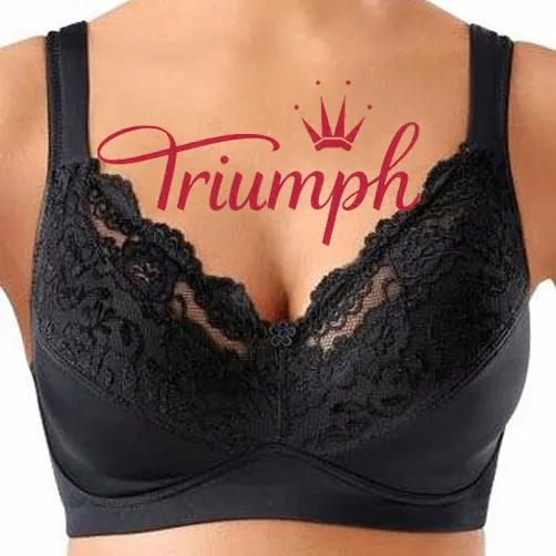 Triumph - 3 kosi (75A-110F) 💝Mehak modrček z udobnimi naramnicami, brez žic✨