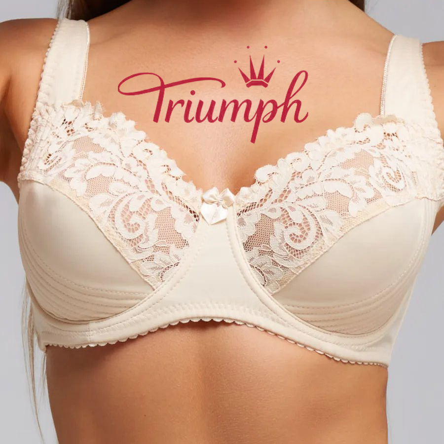 Triumph®“ 3 vnt. pakuotė 💖50 % nuolaida✨2025 m. Nauja patogi nėriniuota liemenėlė dideliais dydžiais [75A-110H]