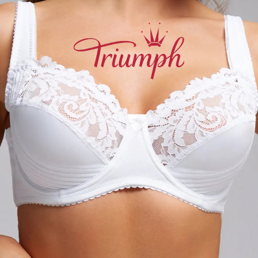 Triumph®“ 3 vnt. pakuotė 💖50 % nuolaida✨2025 m. Nauja patogi nėriniuota liemenėlė dideliais dydžiais [75A-110H]