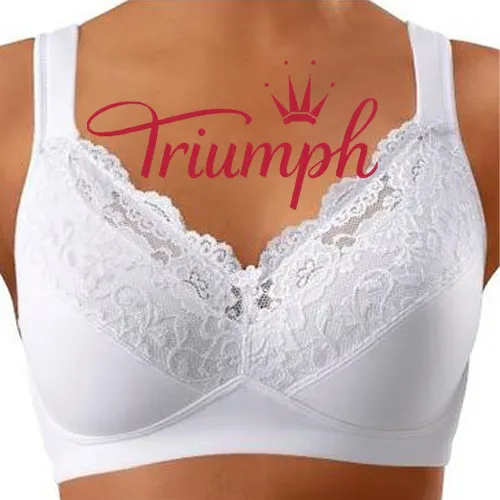 Triumph - 3 kosi (75A-110F) 💝Mehak modrček z udobnimi naramnicami, brez žic✨