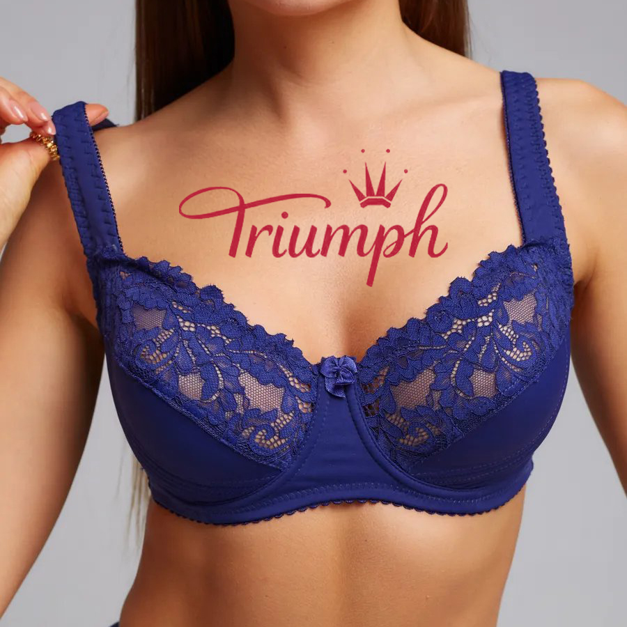Triumph®“ 3 vnt. pakuotė 💖50 % nuolaida✨2025 m. Nauja patogi nėriniuota liemenėlė dideliais dydžiais [75A-110H]