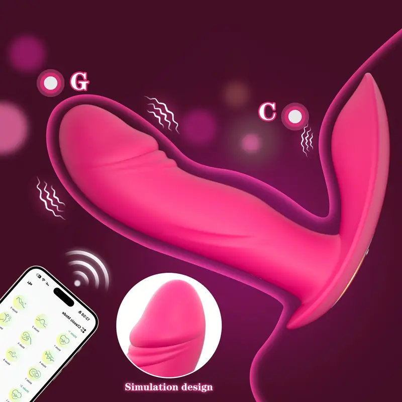 Stimulator klitorisa, vaginalni masažer, dildo za G-točko, ki ga upravlja aplikacija, seks igrače za odrasle