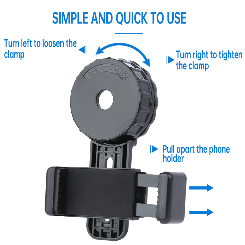 Mobile holder for photography (Universal, fits outer diameter of 28–48 mm)