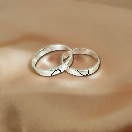 Minimalist Custom Ring - Custom Couple Bands Personalized Gift for HerMatching His & Hers Gift Thin Band with Name/Date Engraving