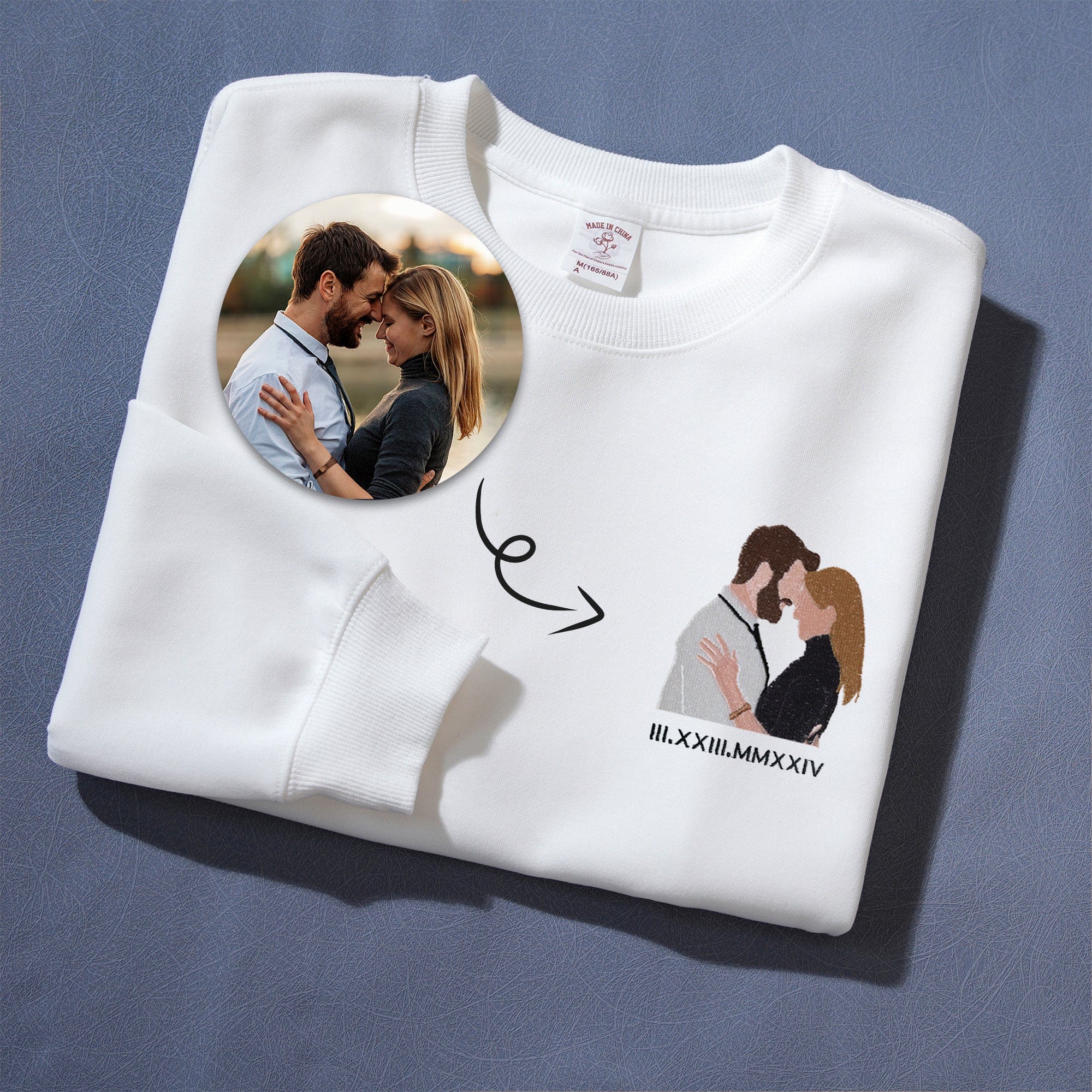 Timeless Threads - Custom Photo & Roman Numeral Embroidered Apparel