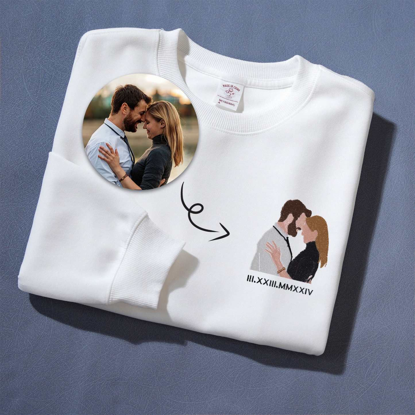Timeless Threads - Custom Photo & Roman Numeral Embroidered Apparel