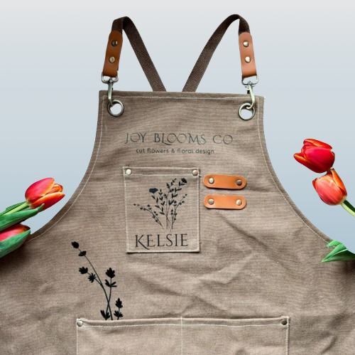 Custom Gardening Apron with Pockets, Perfect Gift for Florists or Gardeners  详情：Product Details