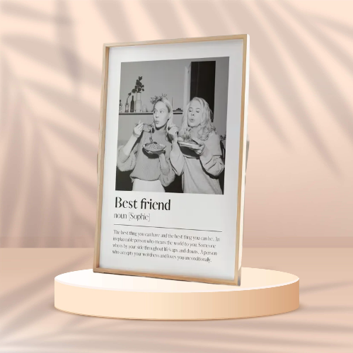 Customizable Best Friend Definition Wall Art Print: The Ideal Gift for Your BFF