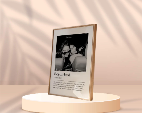 Customizable Best Friend Definition Wall Art Print: The Ideal Gift for Your BFF