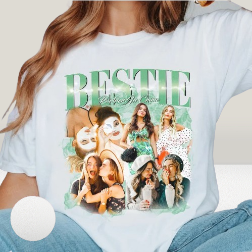 Customizable 90s Vintage Besties Bootleg Shirt: The Ultimate BFF Gift