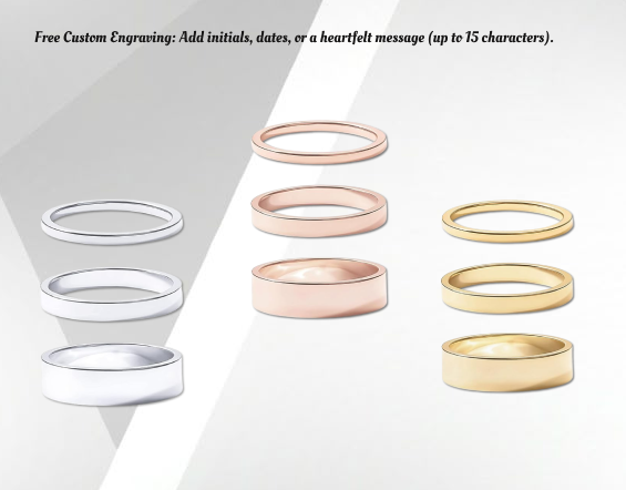 18K Gold Plated 3 Piece Stackable Ring Set for Women - Dainty Adjustable Minimalist Rings | Hypoallergenic Everyday Jewelry Gift for Her, Birthday, Valentine's Day