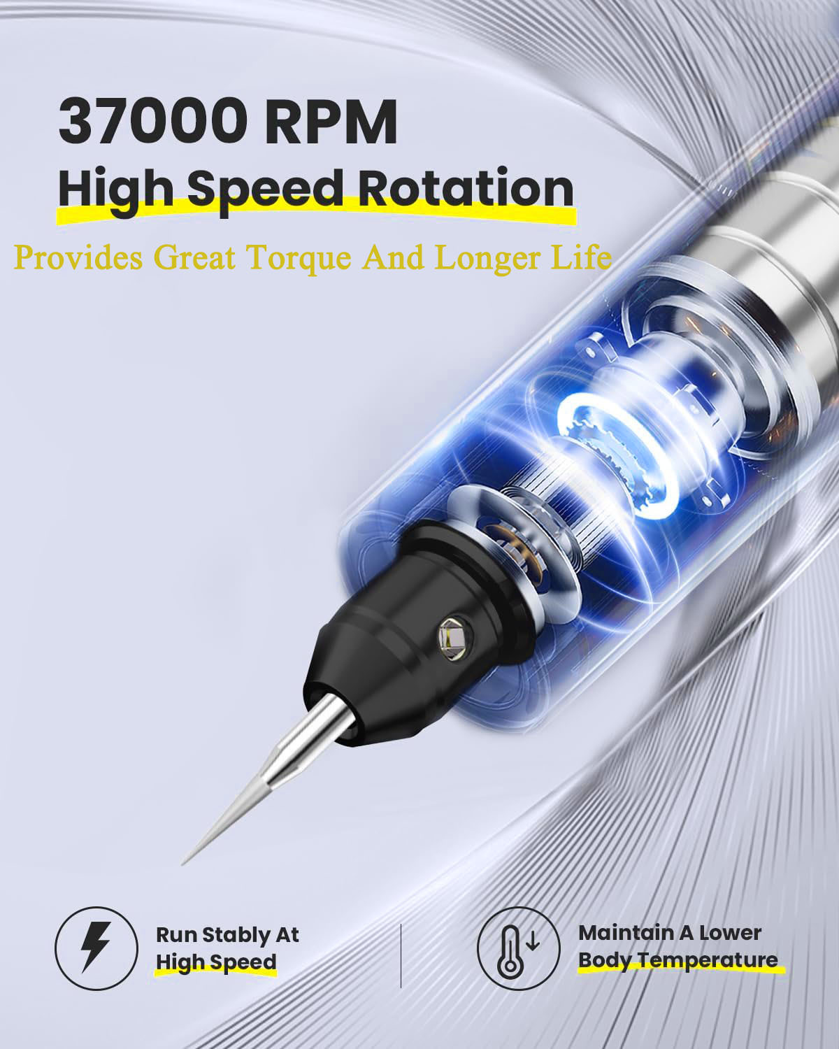 Engraving Pen General Tools Cordless Engraving Pen for Metal Professional Mini Carving Machines Portable DIY Engraver Machine for Metal to Wooden, Glass, Jewelry Silver
