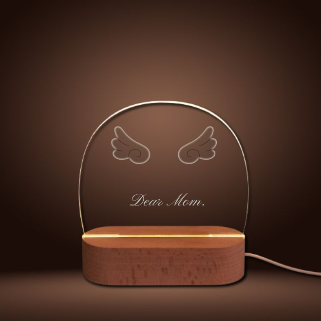 "Mother's Day Gift - Touch Control LED Night Light with Warm Glow, Thoughtful Bedroom Decor for Mom, Safe & Romantic Ambiance Creator"