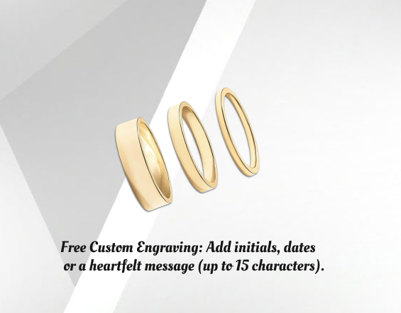18K Gold Plated 3 Piece Stackable Ring Set for Women - Dainty Adjustable Minimalist Rings | Hypoallergenic Everyday Jewelry Gift for Her, Birthday, Valentine's Day
