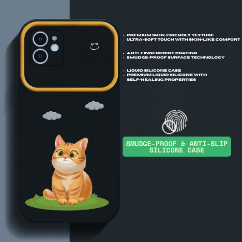 Cute Cartoon iPhone Case - Funny Animal Soft TPU Case, Girls Aesthetic Case