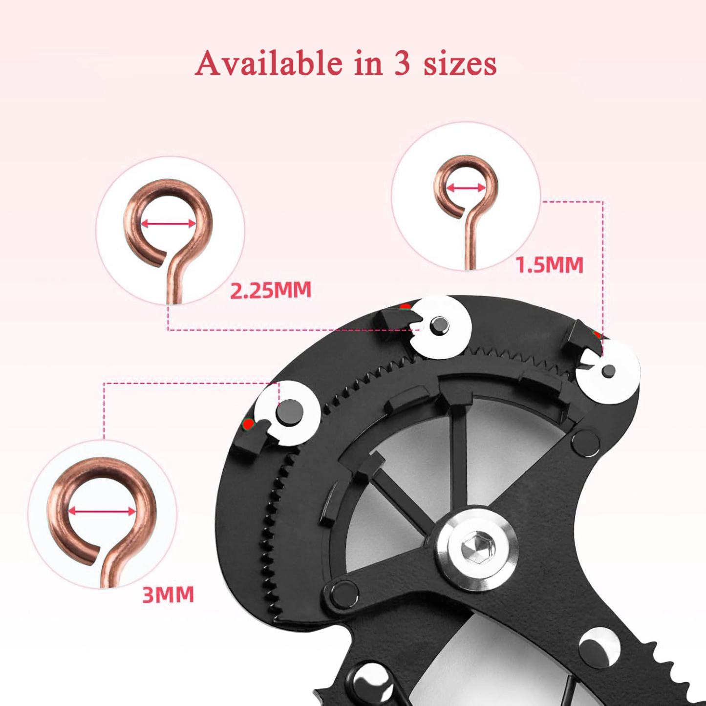 Looper Pliers in One Step for Jewelry Making Pliers 1.5mm-2.25mm-3mm Looping Size Wire Looping Pliers for 24-18 Gauge Craft Wire Beading Looper Tool