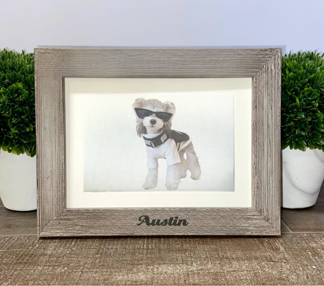 Best Dog Mom Ever Personalized Picture Frame – Custom Pet Memorial Gift for Dog Lovers, Fur Parents & Puppy Owners – Unique Keepsake for Dog Mom Birthday, Mother’s Day or Sympathy Gift