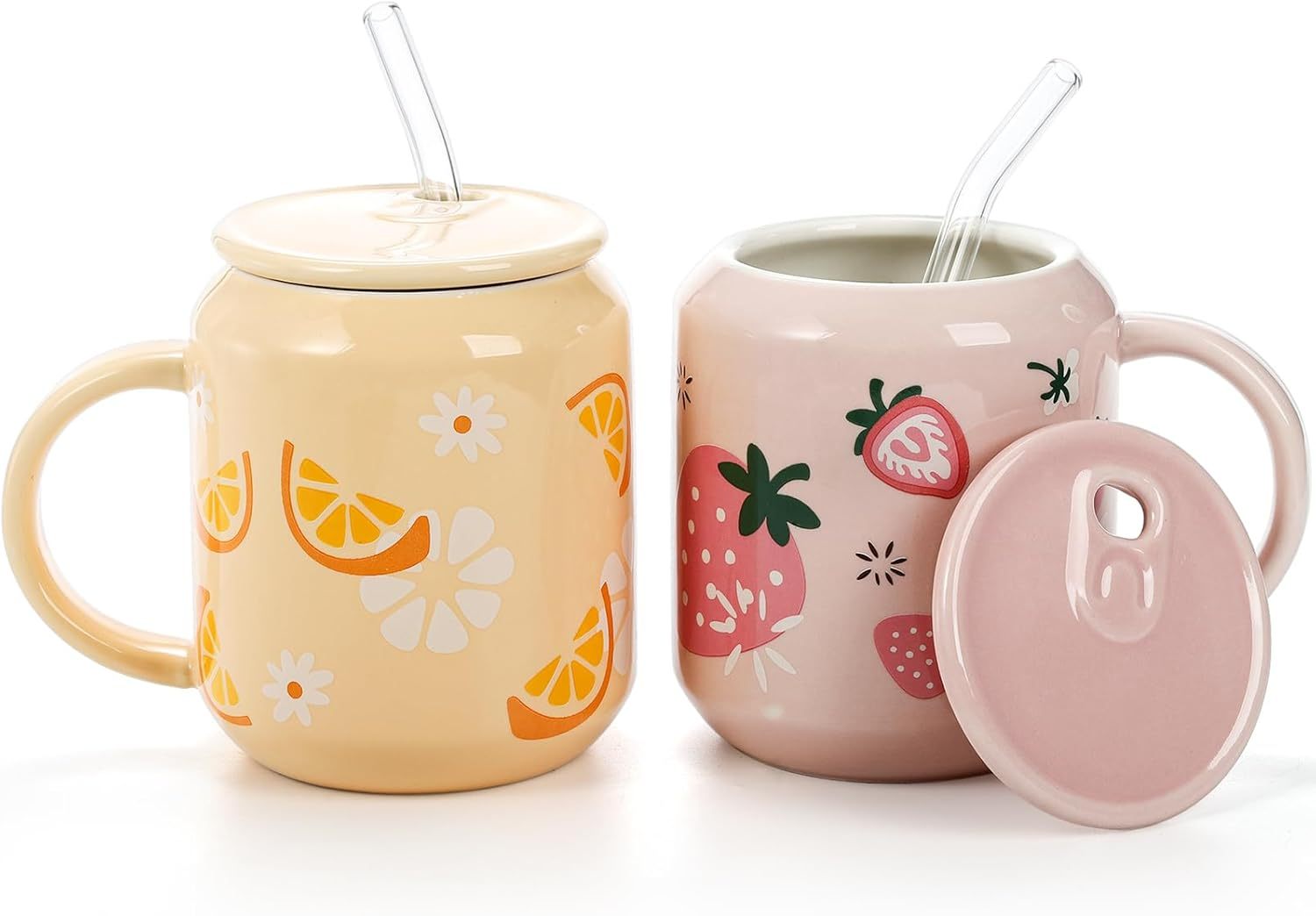 Free-Form Edge Ceramic Bowl with Handles Retro Distressed Style Glazed for Fruit Bowl,Salad Bowl Table Centerpiece Decor Handmade Ceramics