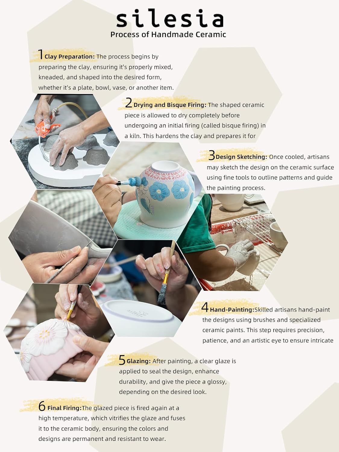 Handmade Loop Handle Soup Bowl, Plate and Spoon Set  Ceramic Hand Painted Cereal Bowl Great for Soup, Ice cream, Snack, Gift Box Dishwasher & Microwave Safe