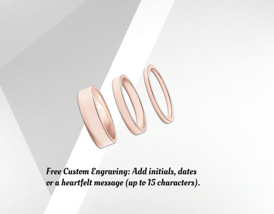 18K Gold Plated 3 Piece Stackable Ring Set for Women - Dainty Adjustab