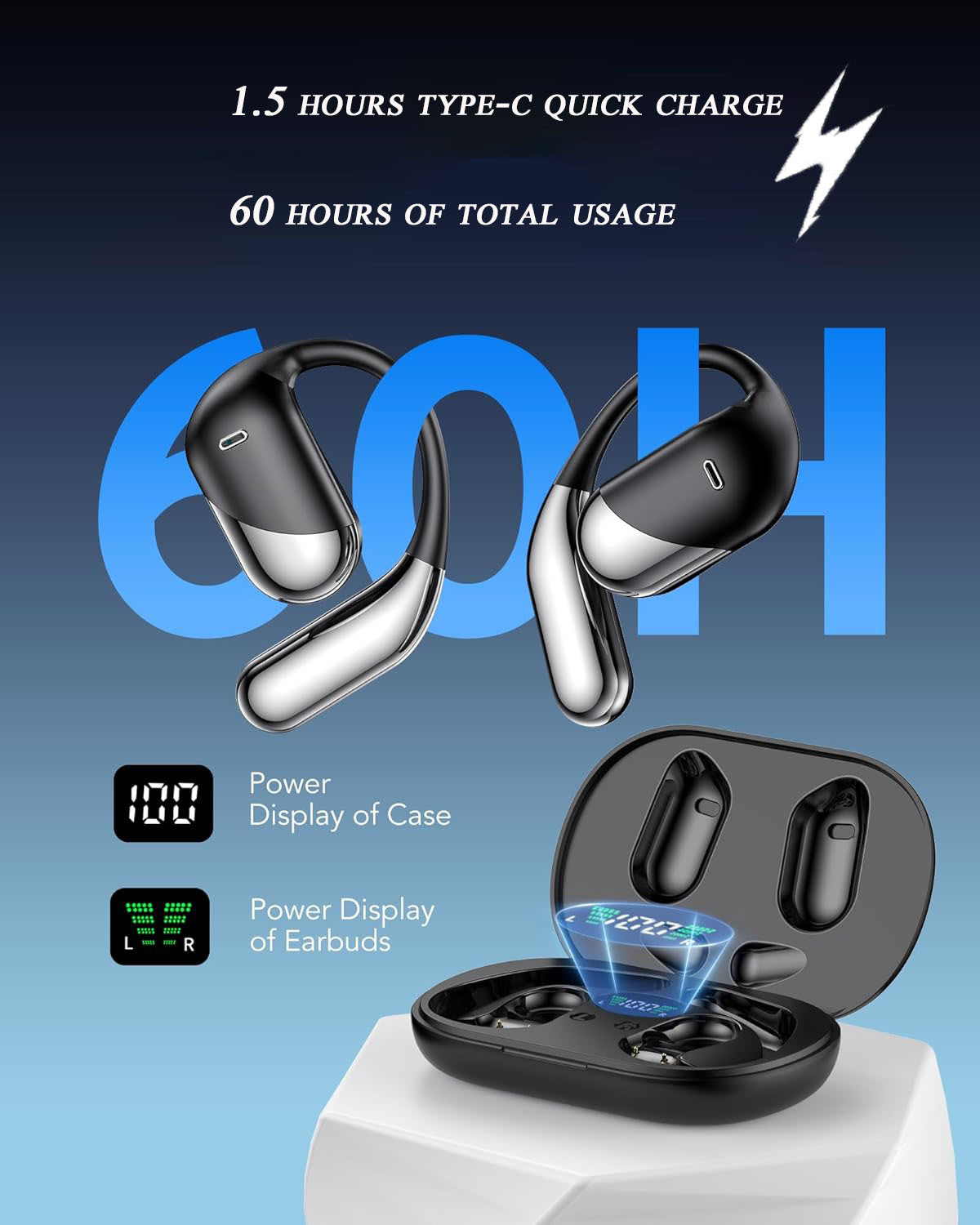 AI Translation Earbuds Real Time 3-in-1 functionality with high-definition sound quality 144 Languages & Accents Smart Wireless Headphones For travel, business and work communication Fit iOS & Android