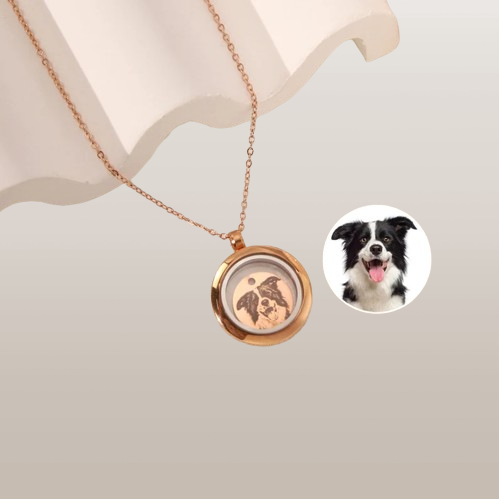 Custom Pet Fur Locket Necklace: A Memorial Keepsake for Her