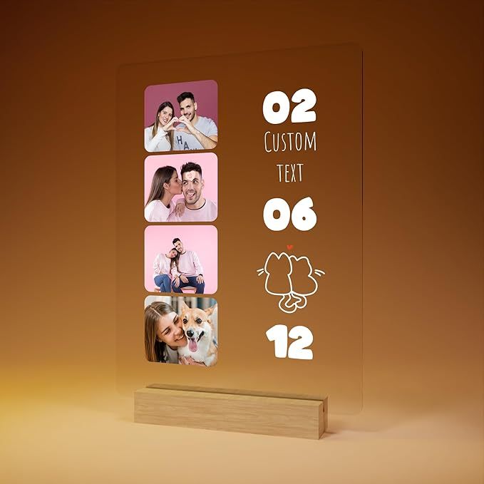 Customized gifts for him or her: customized photo frames for boyfriends, girlfriends, couples, wives, anniversary birthdays