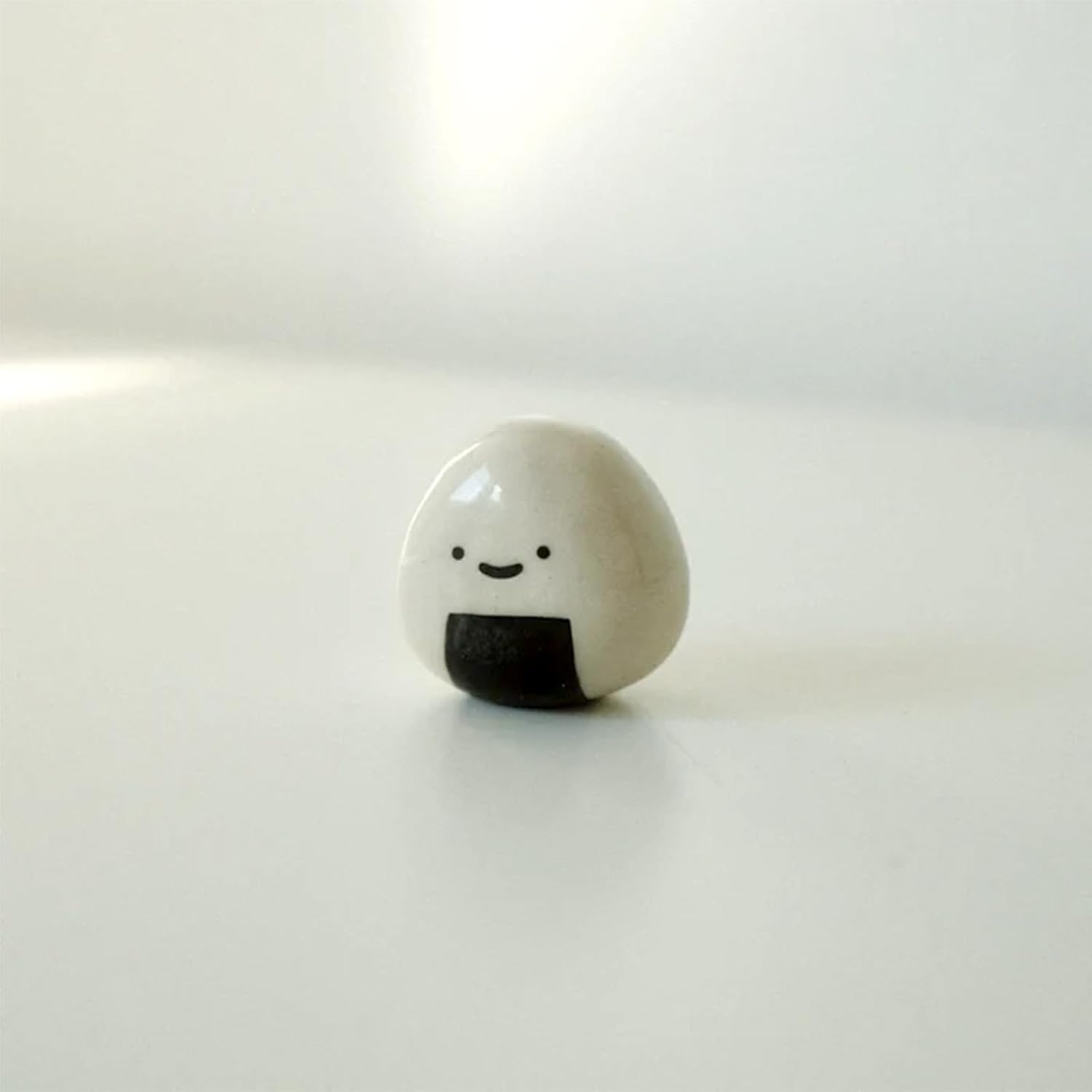 Mini Flower Vase Handmade Ceramic Rice Ball (Japanese Onigiri) Miniature Vases Charming and Cute Design Perfect for Dry Flowers - Bulk Bud Vases Unique and Adorable Japanese Craft