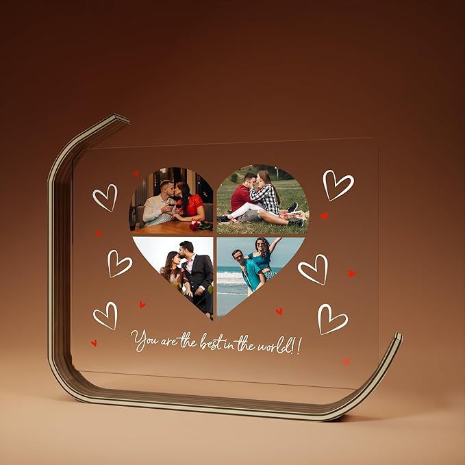 Customized gifts for him or her: customized photo frames for boyfriends, girlfriends, couples, wives, anniversary birthdays
