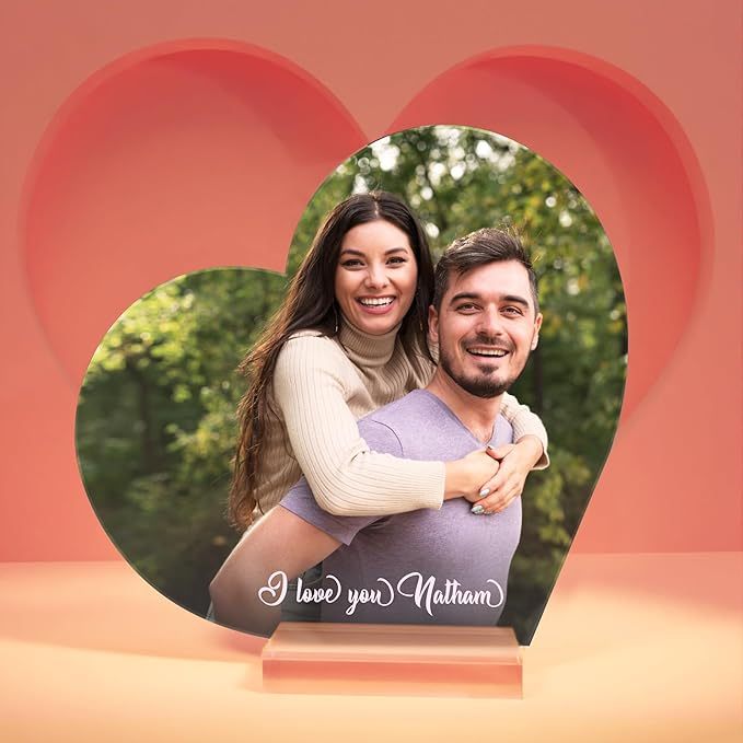 Customized gifts for him or her: customized photo frames for boyfriends, girlfriends, couples, wives, anniversary birthdays