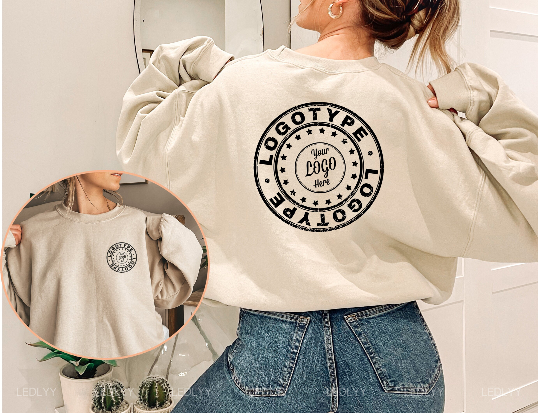 Custom Sweatshirts with Your Business or Brand Logo - Front & Back Printed Hoodies for Teams and Company Gifts