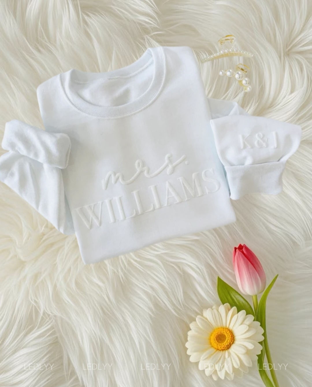 Custom Embossed "Future Mrs" Sweatshirt: Ideal Engagement Gift for the Bride-to-Be or lover