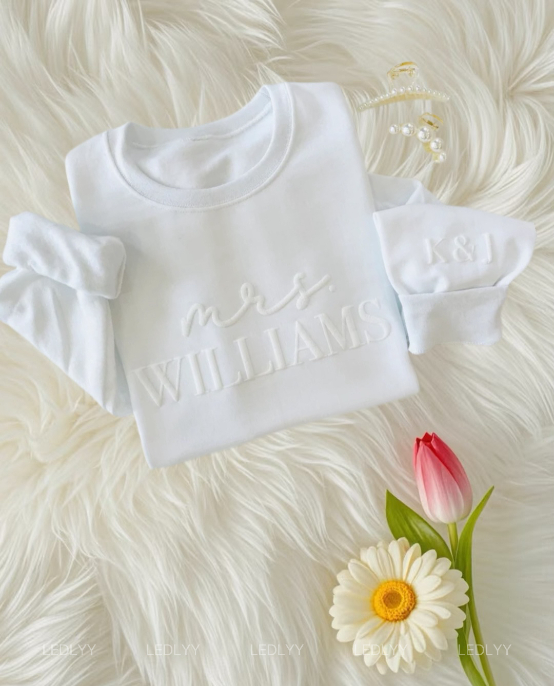 Custom Embossed "Future Mrs" Sweatshirt: Ideal Engagement Gift for the Bride-to-Be or lover